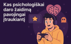 Kas psichologiškai daro žaidimą pavojingai įtraukiantį