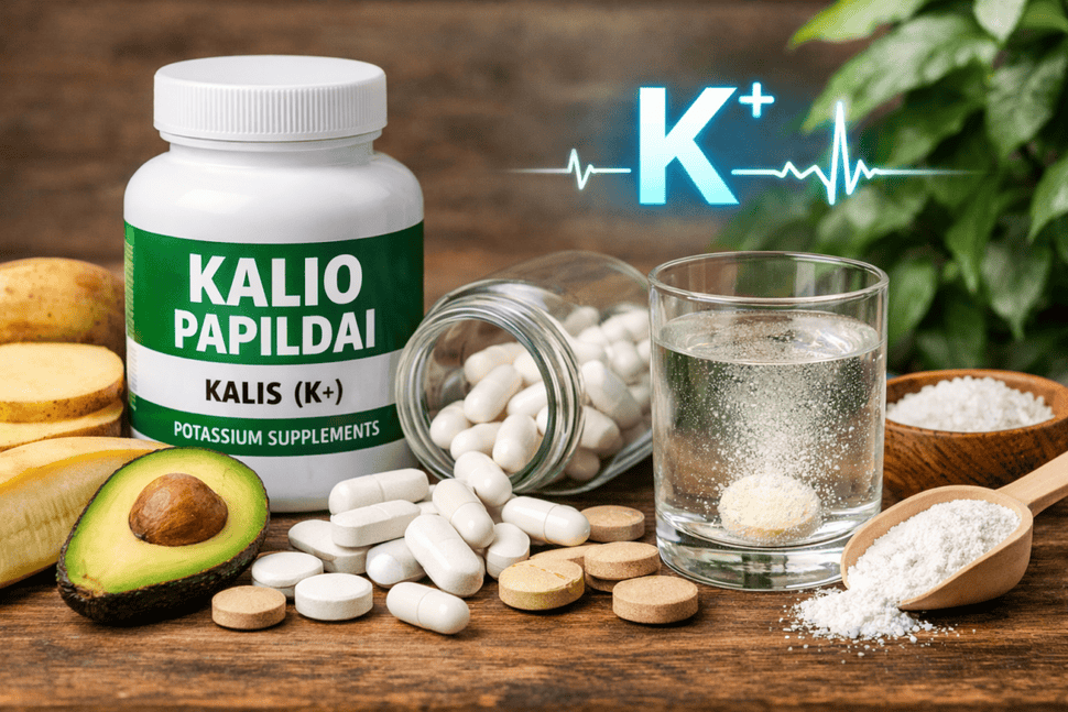 kalio papildai