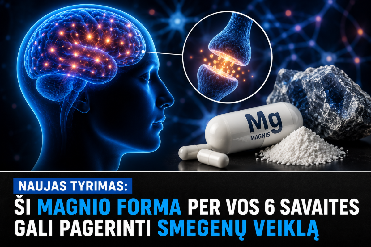 Norite išsaugoti smegenų jaunystę? Naujas tyrimas išskyrė vieną magnio formą